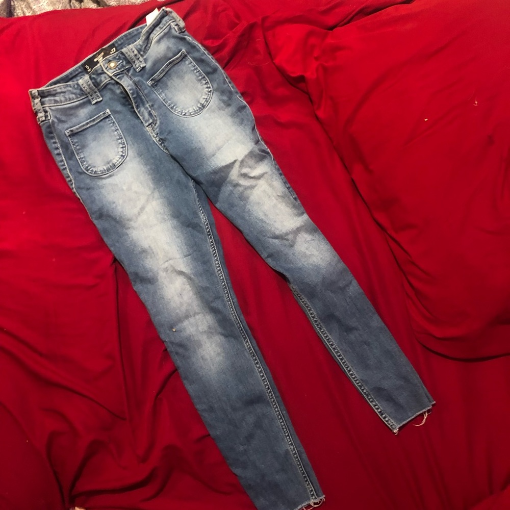 Hollister crop high rise jeans